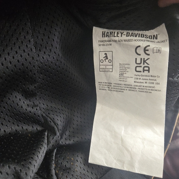 Womens Panorama Harley Davidson ADV Women XL Waxed Hooded Riding Jacket 092025 - Picture 11 of 11